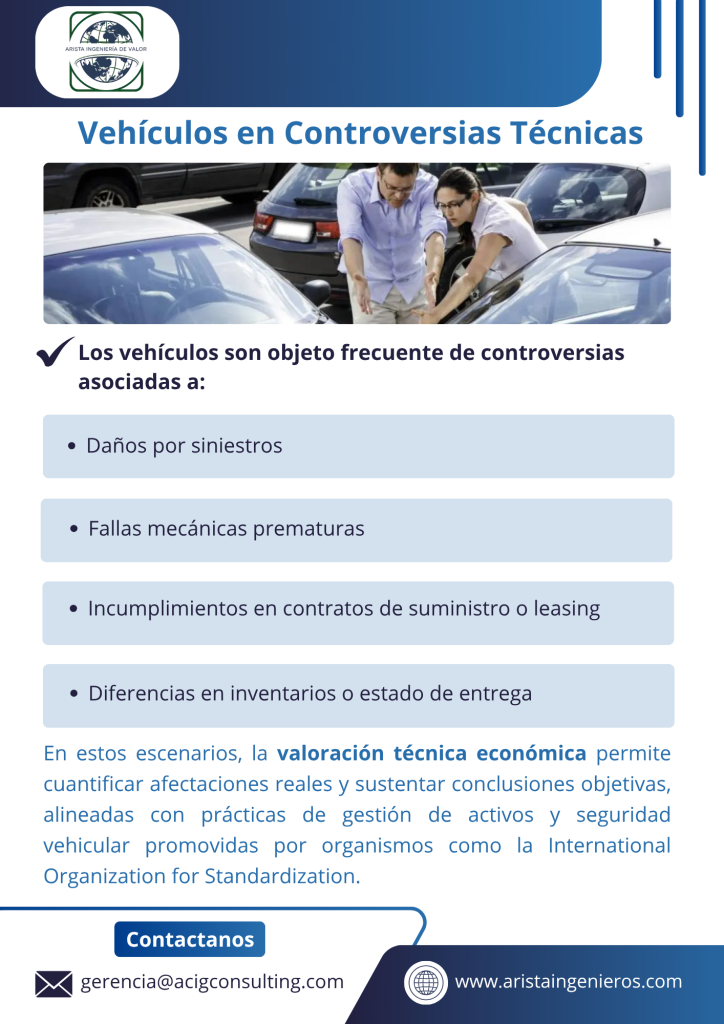 la valoración de vehículos técnica económica permite cuantificar afectaciones reales y sustentar conclusiones objetivas, alineadas con prácticas de gestión de activos y seguridad vehicular promovidas por organismos como la International Organization for Standardization